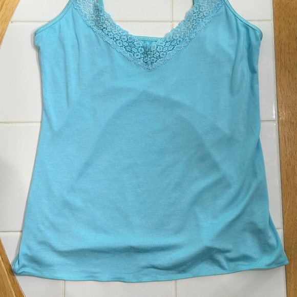 Jockey V-Neck Camisole in Blue ALT ASO Elena Gilbert - Picture 3 of 7